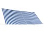Toldo retráctil 350x150 cm azul y blanco en Toldos | Comprar online en Foru.es
