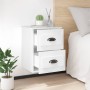 Mesita de noche de pared blanco brillante 41,5x36x53 cm de vidaXL, Mesitas de noche - Ref: Foro24-816396, Precio: 50,37 €, De...