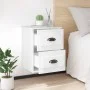 Mesita de noche de pared blanco brillante 41,5x36x53 cm de vidaXL, Mesitas de noche - Ref: Foro24-816396, Precio: 49,79 €, De...