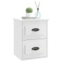 Mesita de noche de pared blanco brillante 41,5x36x53 cm de vidaXL, Mesitas de noche - Ref: Foro24-816396, Precio: 50,37 €, De...