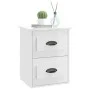 Mesita de noche de pared blanco brillante 41,5x36x53 cm de vidaXL, Mesitas de noche - Ref: Foro24-816396, Precio: 49,79 €, De...