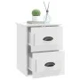 Mesita de noche de pared blanco brillante 41,5x36x53 cm de vidaXL, Mesitas de noche - Ref: Foro24-816396, Precio: 49,79 €, De...