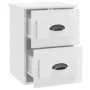 Mesita de noche de pared blanco brillante 41,5x36x53 cm de vidaXL, Mesitas de noche - Ref: Foro24-816396, Precio: 49,79 €, De...