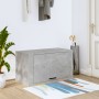 Mueble zapatero pared contrachapada gris hormigón 70x35x38 cm en Zapateros y organizadores de calzado | Comprar online en Foru.e