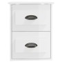Mesita de noche de pared blanco brillante 41,5x36x53 cm de vidaXL, Mesitas de noche - Ref: Foro24-816396, Precio: 50,37 €, De...