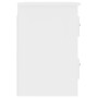 Mesita de noche de pared blanco brillante 41,5x36x53 cm de vidaXL, Mesitas de noche - Ref: Foro24-816396, Precio: 50,37 €, De...