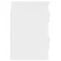 Mesita de noche de pared blanco brillante 41,5x36x53 cm de vidaXL, Mesitas de noche - Ref: Foro24-816396, Precio: 49,79 €, De...