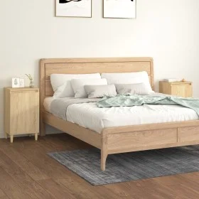 Mesitas de noche 2 uds madera contrachapada roble 40x35x70 cm de vidaXL, Mesitas de noche - Ref: Foro24-819635, Precio: 73,85...