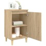 Mesitas de noche 2 uds madera contrachapada roble 40x35x70 cm de vidaXL, Mesitas de noche - Ref: Foro24-819635, Precio: 74,72...
