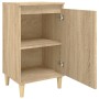 Mesitas de noche 2 uds madera contrachapada roble 40x35x70 cm de vidaXL, Mesitas de noche - Ref: Foro24-819635, Precio: 74,72...