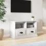 Mueble de TV madera contrachapada blanco 80x35x50 cm de vidaXL, Muebles TV - Ref: Foro24-816280, Precio: 46,59 €, Descuento: %