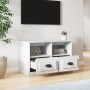 Mueble de TV madera contrachapada blanco 80x35x50 cm de vidaXL, Muebles TV - Ref: Foro24-816280, Precio: 47,00 €, Descuento: %