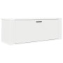 Mueble zapatero pared madera contrachapada blanco 100x35x38 cm en Zapateros y organizadores de calzado | Comprar online en Foru.