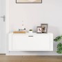 Mueble zapatero pared madera contrachapada blanco 100x35x38 cm en Zapateros y organizadores de calzado | Comprar online en Foru.