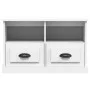 Mueble de TV madera contrachapada blanco 80x35x50 cm de vidaXL, Muebles TV - Ref: Foro24-816280, Precio: 46,59 €, Descuento: %