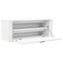 Mueble zapatero pared madera contrachapada blanco 100x35x38 cm en Zapateros y organizadores de calzado | Comprar online en Foru.