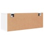 Mueble zapatero pared madera contrachapada blanco 100x35x38 cm en Zapateros y organizadores de calzado | Comprar online en Foru.