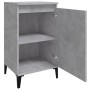 Mesita de noche madera contrachapada gris hormigón 40x35x70 cm de vidaXL, Mesitas de noche - Ref: Foro24-819652, Precio: 44,7...