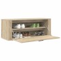 Mueble zapatero pared contrachapada roble Sonoma 100x35x38 cm en Zapateros y organizadores de calzado | Comprar online en Foru.e