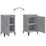 Mesita de noche madera contrachapada gris hormigón 40x35x70 cm de vidaXL, Mesitas de noche - Ref: Foro24-819652, Precio: 44,7...