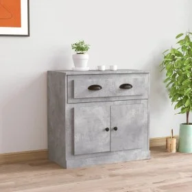 Betongraues Sperrholz-Sideboard 70 x 35,5 x 67,5 cm von vidaXL, Sideboards - Ref: Foro24-816428, Preis: 95,48 €, Rabatt: %