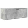 Mueble zapatero pared contrachapada gris hormigón 100x35x38 cm en Zapateros y organizadores de calzado | Comprar online en Foru.