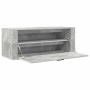 Mueble zapatero pared contrachapada gris hormigón 100x35x38 cm en Zapateros y organizadores de calzado | Comprar online en Foru.