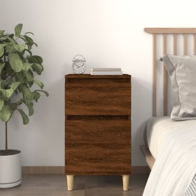 Mesita de noche color roble marrón 40x35x70 cm de vidaXL, Mesitas de noche - Ref: Foro24-819706, Precio: 44,79 €, Descuento: %