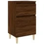 Mesita de noche color roble marrón 40x35x70 cm de vidaXL, Mesitas de noche - Ref: Foro24-819706, Precio: 44,27 €, Descuento: %
