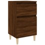 Mesita de noche color roble marrón 40x35x70 cm de vidaXL, Mesitas de noche - Ref: Foro24-819706, Precio: 44,79 €, Descuento: %