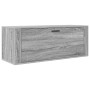 Mueble zapatero pared contrachapada gris Sonoma 100x35x38 cm en Zapateros y organizadores de calzado | Comprar online en Foru.es