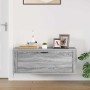 Mueble zapatero pared contrachapada gris Sonoma 100x35x38 cm en Zapateros y organizadores de calzado | Comprar online en Foru.es