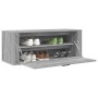 Mueble zapatero pared contrachapada gris Sonoma 100x35x38 cm en Zapateros y organizadores de calzado | Comprar online en Foru.es