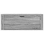 Mueble zapatero pared contrachapada gris Sonoma 100x35x38 cm en Zapateros y organizadores de calzado | Comprar online en Foru.es