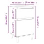 Mesita de noche color roble marrón 40x35x70 cm de vidaXL, Mesitas de noche - Ref: Foro24-819706, Precio: 44,79 €, Descuento: %