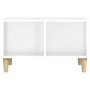 Mesa de centro madera contrachapada blanco brillo 60x50x36,5 cm en Mesas de centro | Comprar online en Foru.es