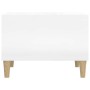 Mesa de centro madera contrachapada blanco brillo 60x50x36,5 cm en Mesas de centro | Comprar online en Foru.es