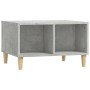Mesa de centro madera contrachapada gris hormigón 60x50x36,5 cm en Mesas de centro | Comprar online en Foru.es