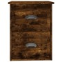 Mesita de noche de pared color roble ahumado 41,5x36x53 cm de vidaXL, Mesitas de noche - Ref: Foro24-816402, Precio: 42,06 €,...