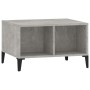 Mesa de centro madera contrachapada gris hormigón 60x50x36,5 cm en Mesas de centro | Comprar online en Foru.es