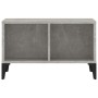 Mesa de centro madera contrachapada gris hormigón 60x50x36,5 cm en Mesas de centro | Comprar online en Foru.es