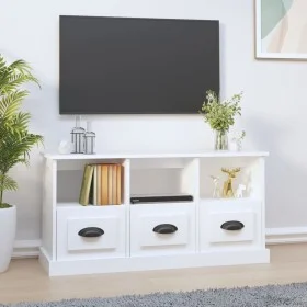 Mueble de TV madera contrachapada blanco 100x35x50 cm de vidaXL, Muebles TV - Ref: Foro24-816288, Precio: 68,16 €, Descuento: %