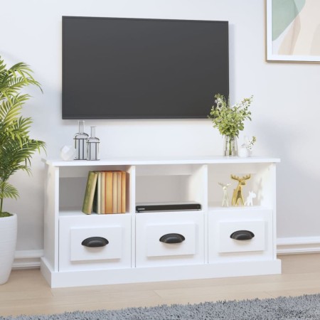 Mueble de TV madera contrachapada blanco 100x35x50 cm de vidaXL, Muebles TV - Ref: Foro24-816288, Precio: 67,91 €, Descuento: %