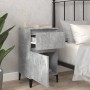 Mesitas de noche 2 uds gris hormigón 40x35x70 cm de vidaXL, Mesitas de noche - Ref: Foro24-819717, Precio: 84,58 €, Descuento: %
