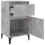 Mesitas de noche 2 uds gris hormigón 40x35x70 cm de vidaXL, Mesitas de noche - Ref: Foro24-819717, Precio: 84,58 €, Descuento: %