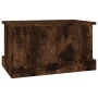 Baúl almacenaje madera contrachapada roble ahumado 50x30x28 cm de vidaXL, Baúles de almacenamiento - Ref: Foro24-816501, Prec...