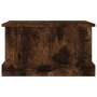 Baúl almacenaje madera contrachapada roble ahumado 50x30x28 cm de vidaXL, Baúles de almacenamiento - Ref: Foro24-816501, Prec...