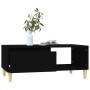 Mesa de centro madera contrachapada negro 90x50x36,5 cm en Mesas de centro | Comprar online en Foru.es