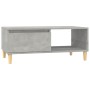 Mesa de centro madera contrachapada gris hormigón 90x50x36,5 cm en Mesas de centro | Comprar online en Foru.es