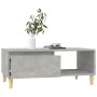 Mesa de centro madera contrachapada gris hormigón 90x50x36,5 cm en Mesas de centro | Comprar online en Foru.es